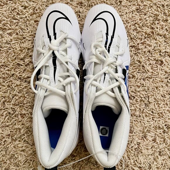 Nike Men's Alpha Menace 3 Shark Mid Football Cleats CV0582-101, Size 12 (New) - Picture 4 of 9